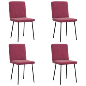 Dining chairs 4 units velvet deep red by , dining chairs - Ref: Foro24-3315291, Price: 163,06 €, Discount: %