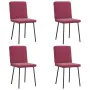Esszimmerstühle, 4 Stück, Samt, Weinrot von , Essstühle - Ref: Foro24-3315291, Preis: 163,06 €, Rabatt: %