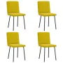 Sillas de comedor 4 unidades terciopelo amarillo de , Sillas de comedor - Ref: Foro24-3315293, Precio: 163,05 €, Descuento: %