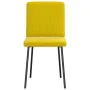 Sillas de comedor 4 unidades terciopelo amarillo de , Sillas de comedor - Ref: Foro24-3315293, Precio: 163,05 €, Descuento: %