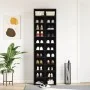 Black oak plywood shoe rack 54x34x183 cm by , Shoe racks and shoe organizers - Ref: Foro24-859378, Price: 158,61 €, Discount: %