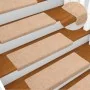 Self-adhesive stair tread mat, 30 units, cream color, 65x21x4 cm by , Stair mats - Ref: Foro24-3365691, Price: 87,16 €, Disco...