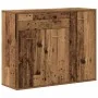 Engineered wood aged wood sideboard 88x30x70 cm by , Sideboards - Ref: Foro24-861140, Price: 91,31 €, Discount: %