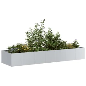 Galvanized steel planter 280x80x40 cm by , Pots and planters - Ref: Foro24-860764, Price: 117,36 €, Discount: %