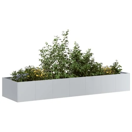 Galvanized steel planter 280x80x40 cm by , Pots and planters - Ref: Foro24-860764, Price: 117,36 €, Discount: %