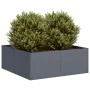 Pflanzgefäß aus anthrazitgrauem Stahl 80x80x30 cm von , Töpfe und Pflanzgefäße - Ref: Foro24-860803, Preis: 68,14 €, Rabatt: %