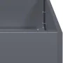 Pflanzgefäß aus anthrazitgrauem Stahl 80x80x30 cm von , Töpfe und Pflanzgefäße - Ref: Foro24-860803, Preis: 68,14 €, Rabatt: %