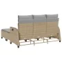 L-shaped garden sofa set with 3-piece beige cushions by , Garden sets - Ref: Foro24-3328641, Price: 469,72 €, Discount: %