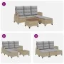 L-shaped garden sofa set with 3-piece beige cushions by , Garden sets - Ref: Foro24-3328641, Price: 469,72 €, Discount: %