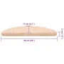Selbstklebende Treppenmatte, 30 Stück, Creme, 56x17x3 cm. von , Treppenmatten - Ref: Foro24-3365679, Preis: 73,30 €, Rabatt: %