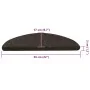 Selbstklebende Treppenmatte, 20 Stück, Anthrazit, 56x17x3 cm. von , Treppenmatten - Ref: Foro24-3365899, Preis: 39,95 €, Raba...