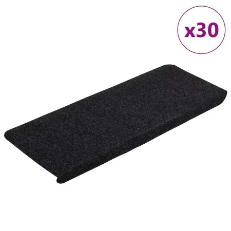 Selbstklebende Treppenmatte, 30 Stück, schwarz, 65x24,5x3,5 cm. von , Treppenmatten - Ref: Foro24-3365908, Preis: 75,27 €, Ra...