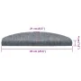 Selbstklebende Treppenmatte, 30 Stück, hellgrau, 65x21x4 cm. von , Treppenmatten - Ref: Foro24-3365658, Preis: 91,51 €, Rabat...