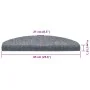Self-adhesive stair tread mat, 30 units, light gray, 65x21x4 cm by , Stair mats - Ref: Foro24-3365658, Price: 91,51 €, Discou...