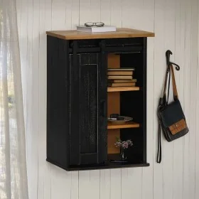 Hängeschrank HALDEN mit Schiebetür 49x22,5x70cm schwarz von , Küchenschränke - Ref: Foro24-4018440, Preis: 88,64 €, Rabatt: %