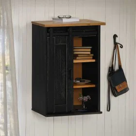 HALDEN hanging wardrobe with sliding door 49x22.5x70cm black by , Kitchen cabinets - Ref: Foro24-4018440, Price: 88,64 €, Dis...