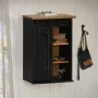 HALDEN hanging wardrobe with sliding door 49x22.5x70cm black by , Kitchen cabinets - Ref: Foro24-4018440, Price: 88,64 €, Dis...