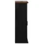 HALDEN hanging wardrobe with sliding door 49x22.5x70cm black by , Kitchen cabinets - Ref: Foro24-4018440, Price: 88,64 €, Dis...