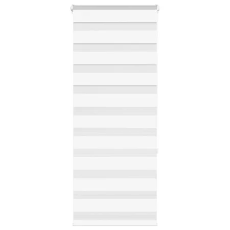 White zebra curtain 55x150 cm, fabric width 50.9 cm, polyester. by , Blinds and blinds - Ref: Foro24-4014746, Price: 19,86 €,...