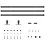 Sliding closet door kit, carbon steel, 244 cm. by , DIY accessories - Ref: Foro24-4009679, Price: 27,26 €, Discount: %