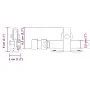Schiebetür-Set für Kleiderschrank aus Kohlenstoffstahl, 244 cm. von , DIY-Zubehör - Ref: Foro24-4009679, Preis: 26,91 €, Raba...