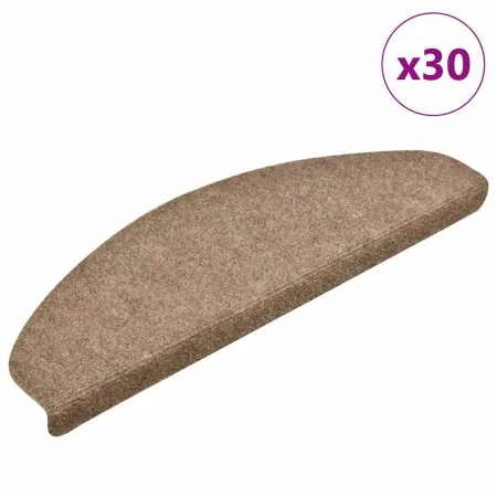 Self-adhesive stair tread mat, 30 units, cream color, 65x21x4 cm by , Stair mats - Ref: Foro24-3365664, Price: 120,38 €, Disc...