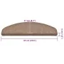 Selbstklebende Treppenmatte, 30 Stück, Creme, 65x21x4 cm. von , Treppenmatten - Ref: Foro24-3365664, Preis: 120,38 €, Rabatt: %