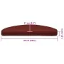 Self-adhesive stair tread mat 20 units red 65x21x4 cm by , Stair mats - Ref: Foro24-3365647, Price: 60,42 €, Discount: %