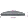 Selbstklebende Treppenmatte, 20 Stück, hellgrau, 56x17x3 cm. von , Treppenmatten - Ref: Foro24-3365670, Preis: 54,16 €, Rabat...