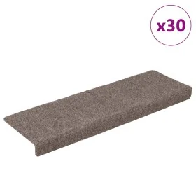 Self-adhesive stair tread mat, 30 units, cream color, 65x21x4 cm by , Stair mats - Ref: Foro24-3365700, Price: 81,37 €, Disco...