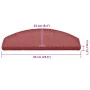 Stair tread mat 30 units red 65x24x4 cm by , Stair mats - Ref: Foro24-3365763, Price: 101,16 €, Discount: %