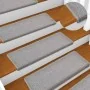 Stair tread mat 30 units 65x21x4 cm light gray by , Stair mats - Ref: Foro24-3365768, Price: 129,93 €, Discount: %