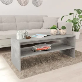 Mesa de centro madera contrachapada gris hormigón 100x40x40 cm de vidaXL, Mesas de centro - Ref: Foro24-800130, Precio: 42,92...