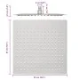Square rain effect shower head made of stainless steel 304, 25x25 cm by , shower heads - Ref: Foro24-4103913, Price: 19,95 €,...