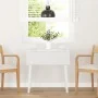 Solid white rubberwood dining table by , Kitchen and dining tables - Ref: Foro24-4102534, Price: 129,25 €, Discount: %
