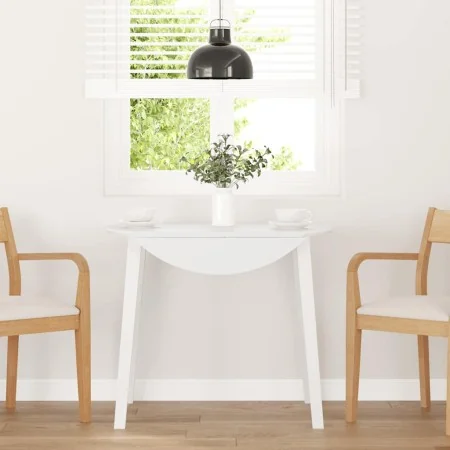 Esstisch aus massivem weißem Kautschukholz von , Küchen- und Esstische - Ref: Foro24-4102529, Preis: 140,17 €, Rabatt: %