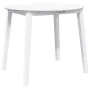 Mesa de comedor de madera maciza de caucho blanco de , Mesas de cocina y de comedor - Ref: Foro24-4102529, Precio: 140,17 €, ...