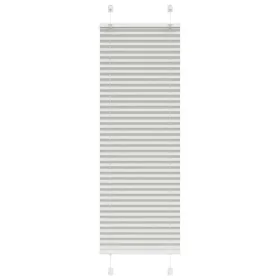Gefalteter heller grauer Vorhang 40x150 cm Stoffbreite 39,4 cm aus Polyester von , Jalousien und Jalousien - Ref: Foro24-4015...
