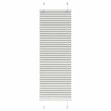 Light gray pleated blind 40x150 cm Fabric width 39.4 cm Polyester by , Blinds and blinds - Ref: Foro24-4015335, Price: 14,36 ...