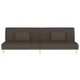 Sofá cama de 2 plazas con dos almohadas tela marrón de , Sofás - Ref: Foro24-375891, Precio: 241,18 €, Descuento: %
