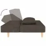 Sofá cama de 2 plazas con dos almohadas tela marrón de , Sofás - Ref: Foro24-375891, Precio: 241,18 €, Descuento: %