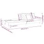 Sofá cama de 2 plazas con dos almohadas tela marrón de , Sofás - Ref: Foro24-375891, Precio: 241,18 €, Descuento: %