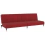Zweiplätziges Schlafsofa aus Samt in Weinrot. von , Sofas - Ref: Foro24-375879, Preis: 249,14 €, Rabatt: %