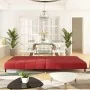 Zweiplätziges Schlafsofa aus Samt in Weinrot. von , Sofas - Ref: Foro24-375879, Preis: 249,14 €, Rabatt: %