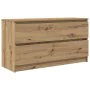 TV stand made of engineered oak wood artisan 100x35x54 cm by , TV Furniture - Ref: Foro24-861813, Price: 93,97 €, Discount: %