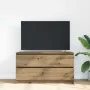 TV stand made of engineered oak wood artisan 100x35x54 cm by , TV Furniture - Ref: Foro24-861813, Price: 93,97 €, Discount: %