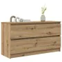 TV stand made of engineered oak wood artisan 100x35x54 cm by , TV Furniture - Ref: Foro24-861813, Price: 93,97 €, Discount: %