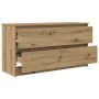 TV stand made of engineered oak wood artisan 100x35x54 cm by , TV Furniture - Ref: Foro24-861813, Price: 93,97 €, Discount: %