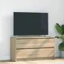 TV stand made of engineered wood in Sonoma oak, 100x35x54 cm. by , TV Furniture - Ref: Foro24-861807, Price: 86,10 €, Discoun...