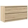TV stand made of engineered wood in Sonoma oak, 100x35x54 cm. by , TV Furniture - Ref: Foro24-861807, Price: 86,10 €, Discoun...